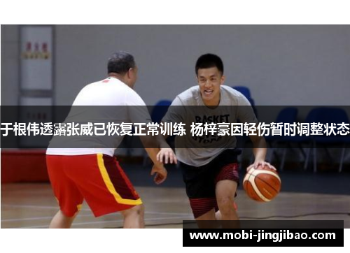 于根伟透露张威已恢复正常训练 杨梓豪因轻伤暂时调整状态