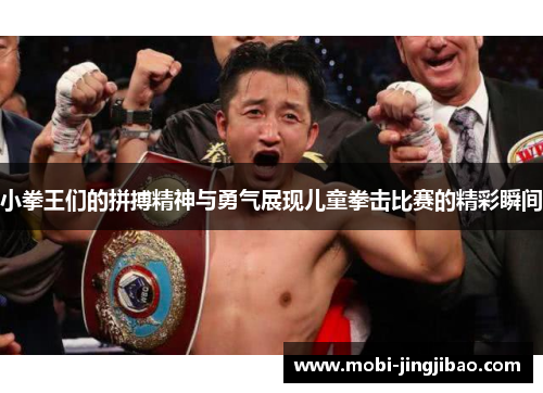 小拳王们的拼搏精神与勇气展现儿童拳击比赛的精彩瞬间